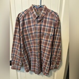 7. Men's Clearwater Outfitters Plaid Shirt - Brown and Tan